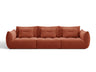Sofá modular Formentera 5 plazas, rojo 5182765
