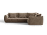 Sofá rinconero modular Formentera 320 cm derecho, marrón 5183077