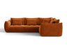 Sofá rinconero modular Formentera 320 cm derecho, naranja 5183175