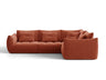 Sofá rinconero modular Formentera 320 cm derecho, rojo 5183199