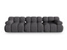 Sofá modular Ibiza 4 plazas, gris oscuro Sonic 15 5192682