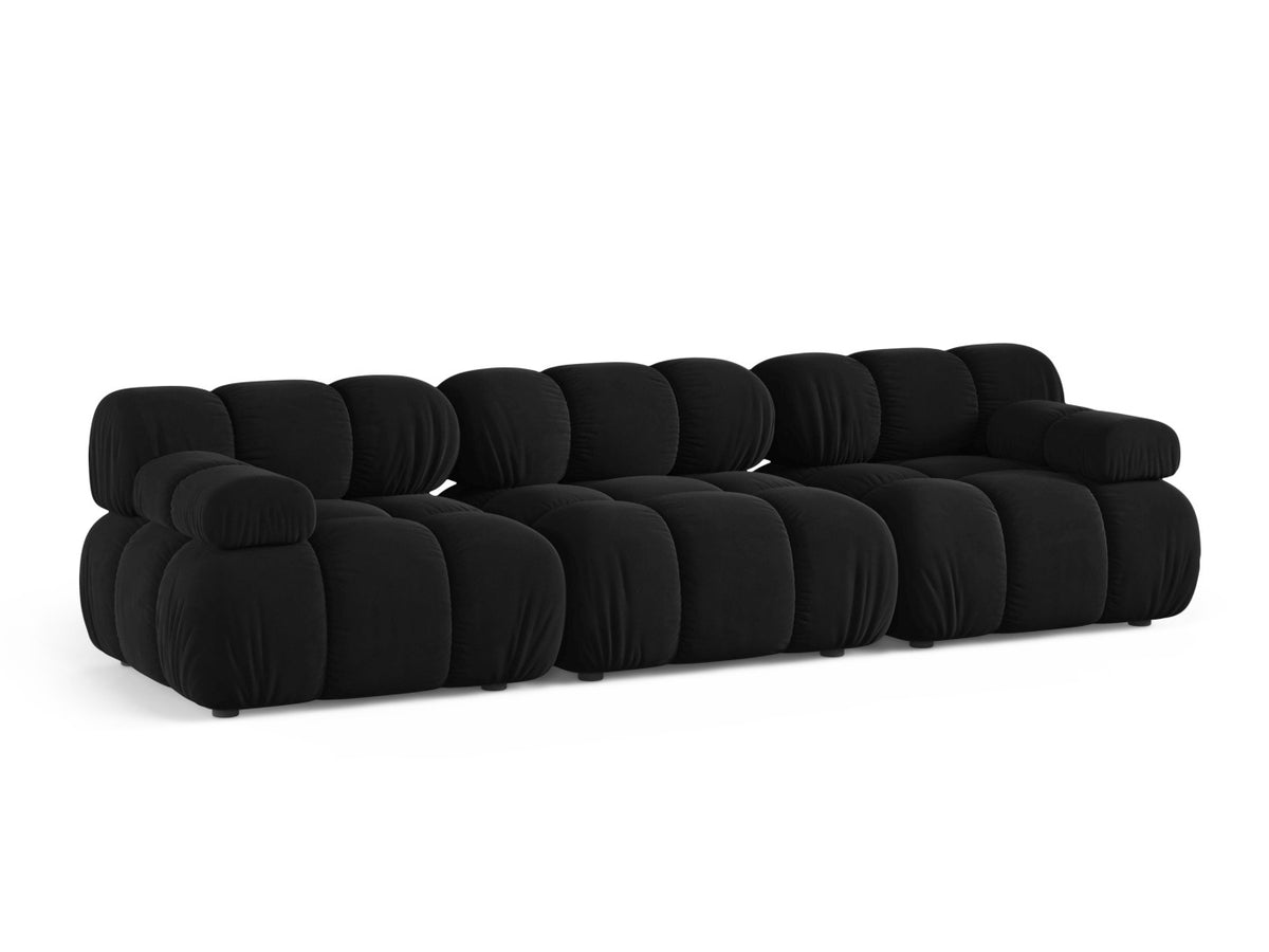 Sofá modular Ibiza 4 plazas, negro Bluvel 19 5192729