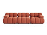 Sofá modular Ibiza 4 plazas, naranja Venus 2933 5192835