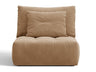 Sillón modular Formentera, marrón claro 5194433