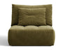 Sillón modular Formentera, verde Casino Forest 5194435